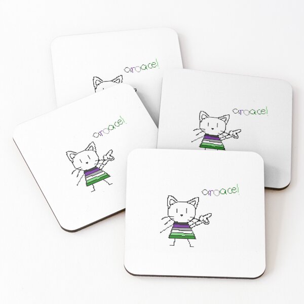 Item preview, Pointing Cat - Aromantic/Asexual designed and sold by shadow-chomper.