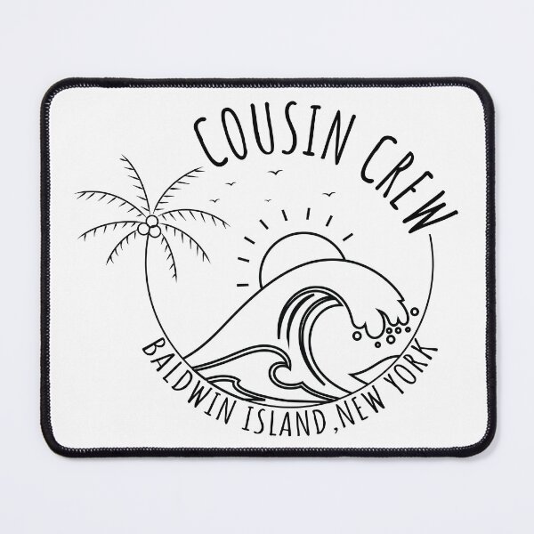 Item preview, Cousin Crew Baldwin Island New York Beach Vacation T-Shirt | Family Trip Travel Design designed and sold by PixelWaveBD.