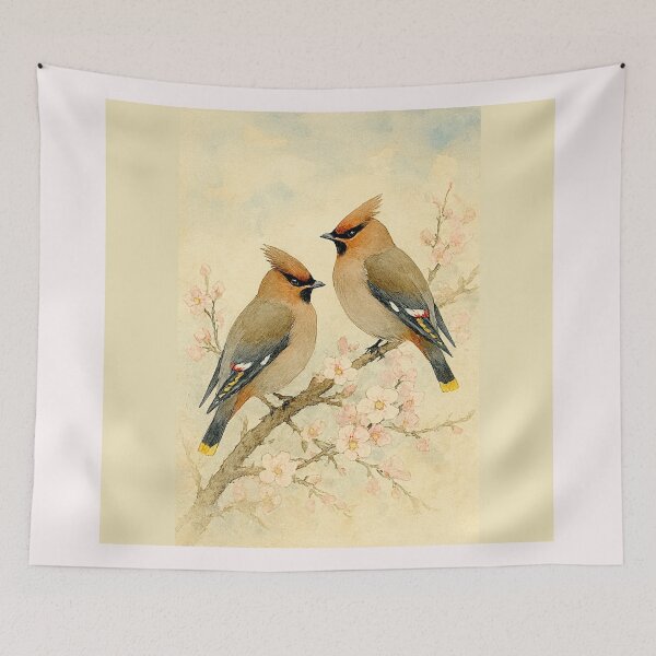 Item preview, Whispers of Spring : Bombycilla garrulus Bohemian waxwing #5 designed and sold by Helios Be. Lavsh.