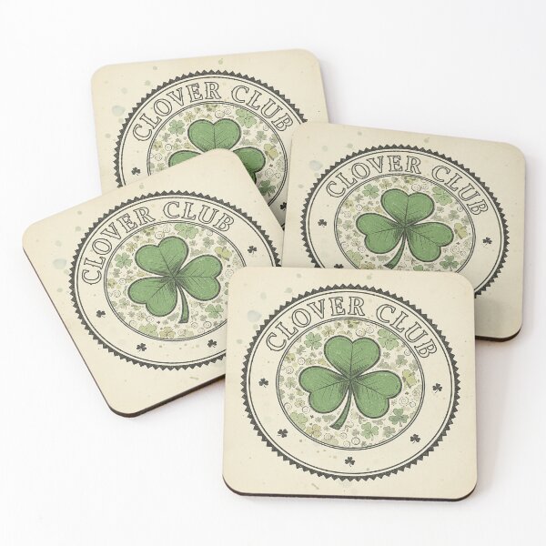 Item preview, Clover Club Vintage Bar Logo designed and sold by VisualRotaStudio .
