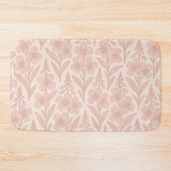 Item preview, Blush Pink Fireweed Pattern – Alaska Wildflower Vintage Botanical Design designed and sold by Alaska Magick.