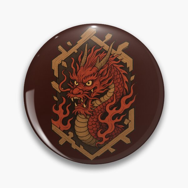 Item preview, Flame Dragon Guarding the Gate designed and sold by EdvvinStudios.