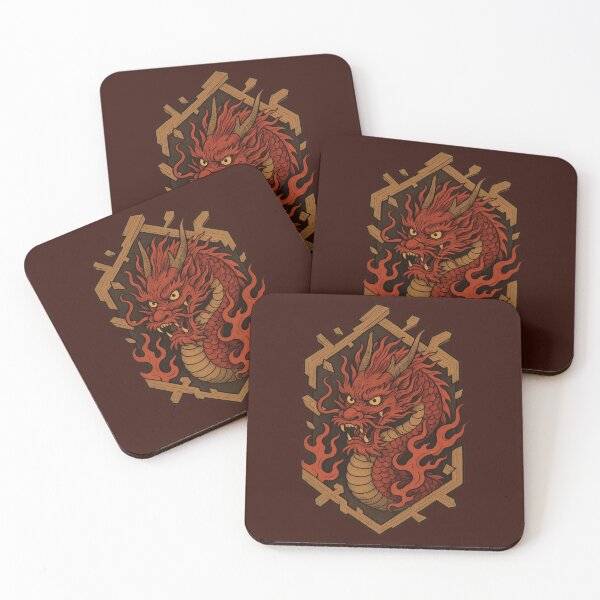 Item preview, Flame Dragon Guarding the Gate designed and sold by EdvvinStudios.