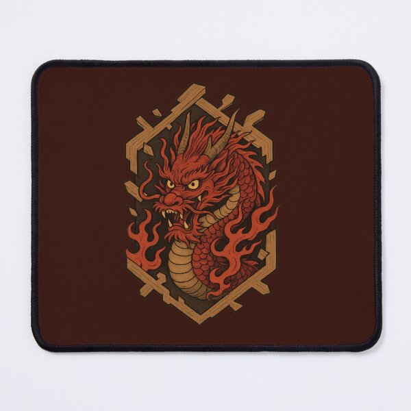Item preview, Flame Dragon Guarding the Gate designed and sold by EdvvinStudios.