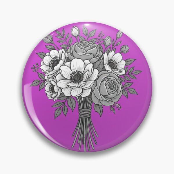 Item preview, KawisStarr Golden Botany – Minimalist Pencil Sketch Bouquet designed and sold by KawisStarr.
