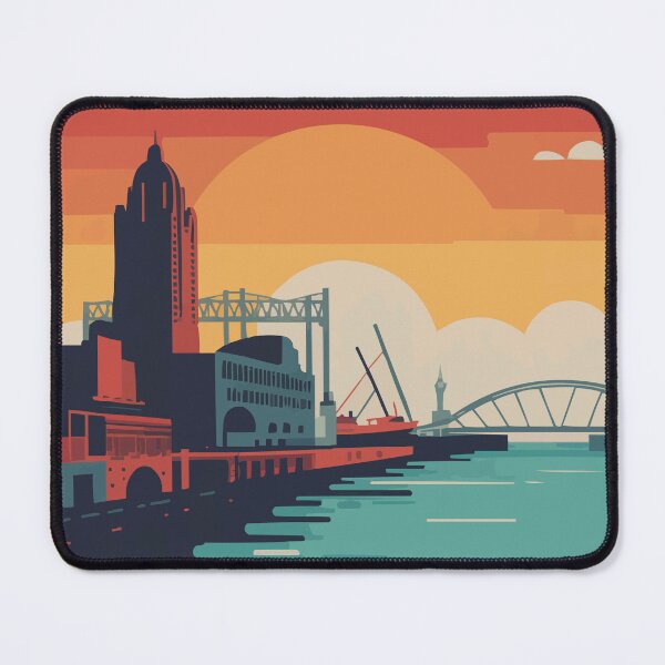 Item preview, LIVERPOOL Travel Art – Modern Waterfront City Illustration designed and sold by MarkedArtPrints.