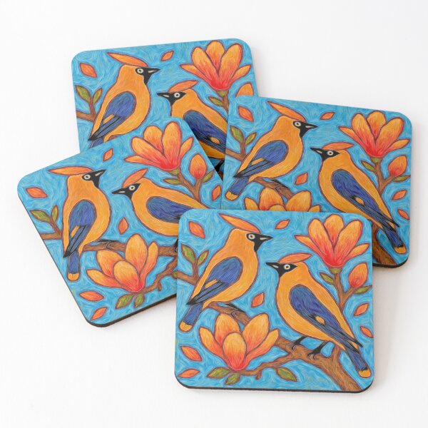 Item preview, Whispers of Spring : Bombycilla garrulus Bohemian waxwing #9 designed and sold by Helios Be. Lavsh.