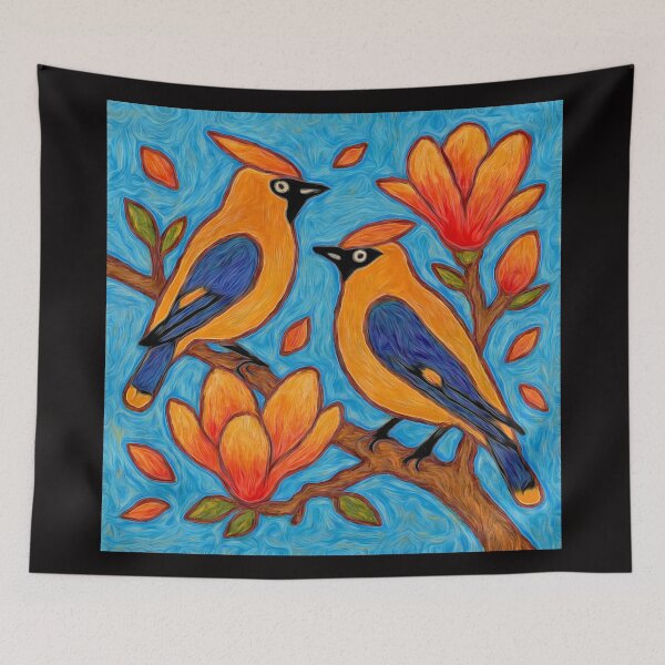 Item preview, Whispers of Spring : Bombycilla garrulus Bohemian waxwing #9 designed and sold by Helios Be. Lavsh.