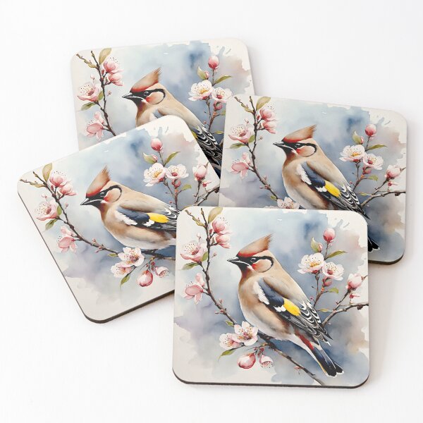 Item preview, Whispers of Spring : Bombycilla garrulus Bohemian waxwing #10 designed and sold by Helios Be. Lavsh.