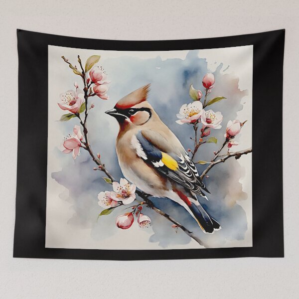 Item preview, Whispers of Spring : Bombycilla garrulus Bohemian waxwing #10 designed and sold by Helios Be. Lavsh.