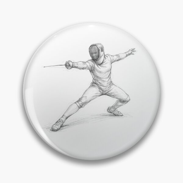 Item preview, Fencer in Attack designed and sold by ChillCharmStudio.