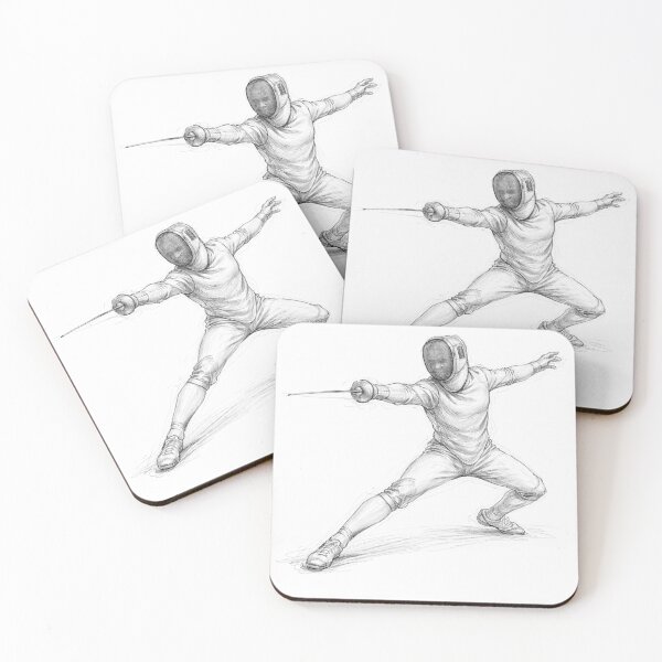 Item preview, Fencer in Attack designed and sold by ChillCharmStudio.