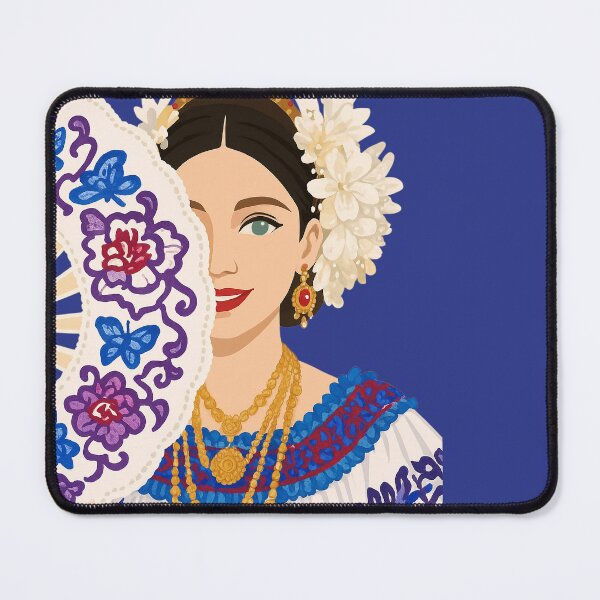 Item preview, Panamanian beautiful pollera girl sticker designed and sold by DesignPMG.