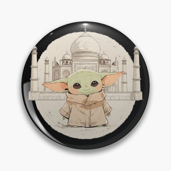 Item preview, BABY YODA AT THE TAJ MAHAL designed and sold by LIS AND MELIVERSO.