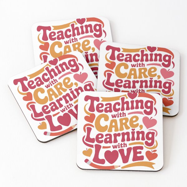 Item preview, Teaching with Care Learning with Love – Cute Valentine Teacher T-Shirt designed and sold by HaweeWear.
