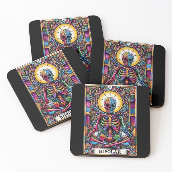 Item preview, Bipolar Tarot Card | Mystical Occult Journal with Dark Tarot Art Cover designed and sold by Compass and a Camera.