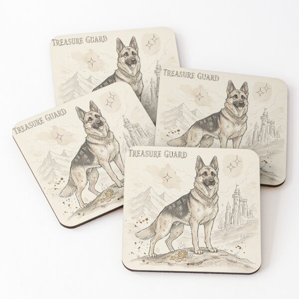 Item preview, German Shepherd – Guardian of Treasure designed and sold by VisualRotaStudio .