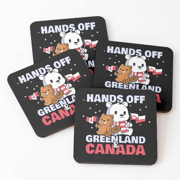 Item preview, Hands Off Greenland and Canada Beaver and Bear designed and sold by Nerd Shizzle.