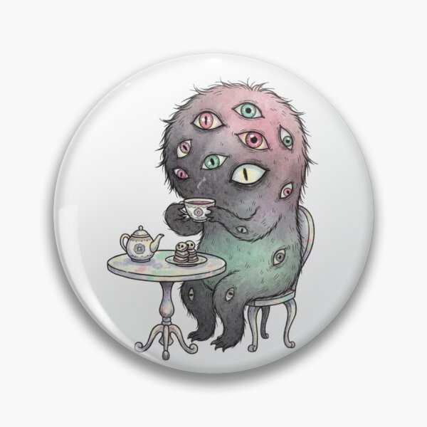 Item preview, Tea Time Monster | Weirdcore Many Eyes Aesthetic designed and sold by Maclaw200d.
