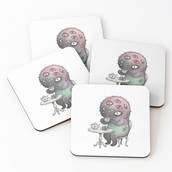 Item preview, Tea Time Monster | Weirdcore Many Eyes Aesthetic designed and sold by Maclaw200d.
