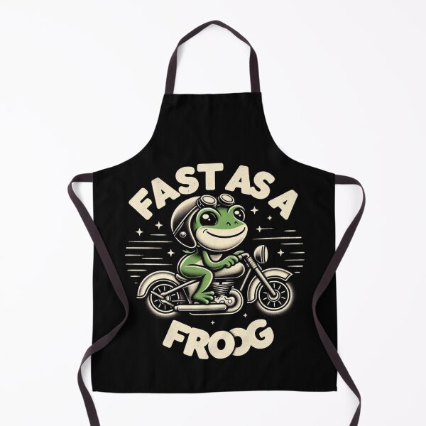 Item preview, Fast as a Frog: Retro Vintage Motorcycle Biker Frog designed and sold by Zoo-Moo.