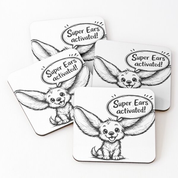 Item preview, Super Ears Activated, Cute Big-Eared Cartoon Character designed and sold by HS Studio.
