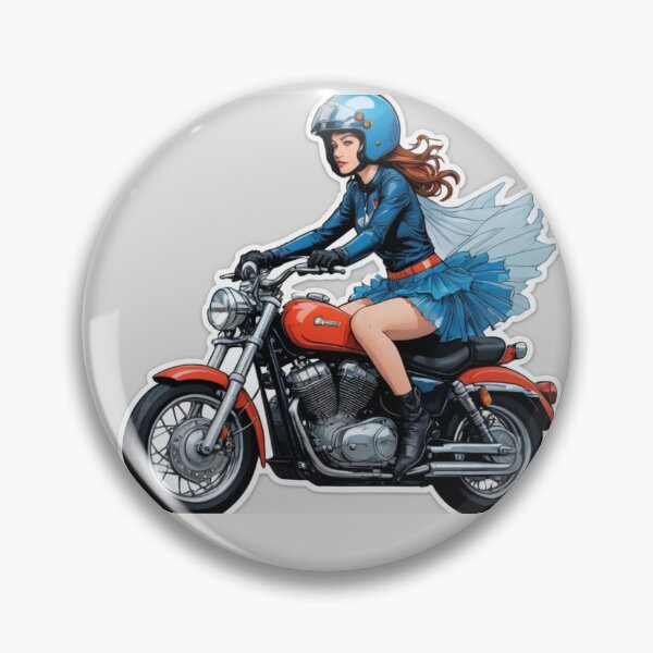 Artikelvorschau, Rebellion trifft auf Anmut auf dem Motorrad entworfen und verkauft von Dorisartist.