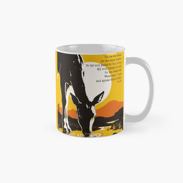 Item preview, Psalm 42 As the Deer Pants for Water - My Soul Thirsts Biblical Art Print designed and sold by Banal25.