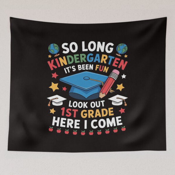 Item preview, So Long Kindergarten Graduation 1st Grade Kids designed and sold by RONALPARAD.