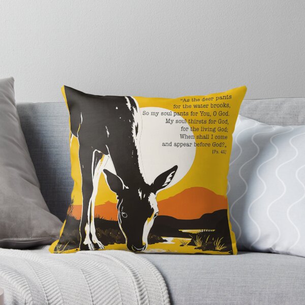 Item preview, Psalm 42 As the Deer Pants for Water - My Soul Thirsts Biblical Art Print designed and sold by Banal25.
