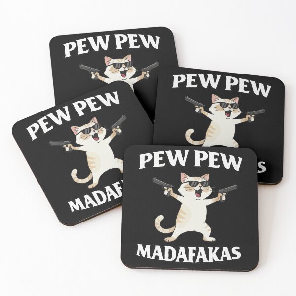 Item preview, Cat Gun Pew Pew Madafakas designed and sold by Gkinoki.