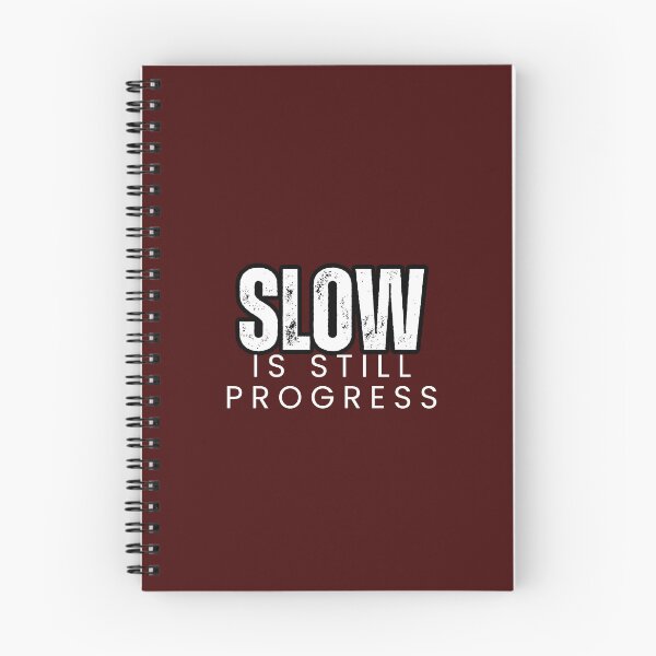 Item preview, Slow Is Still Progress Minimal Fitness Shirt | Workout Humor designed and sold by The Firestarter T-shirt Store.