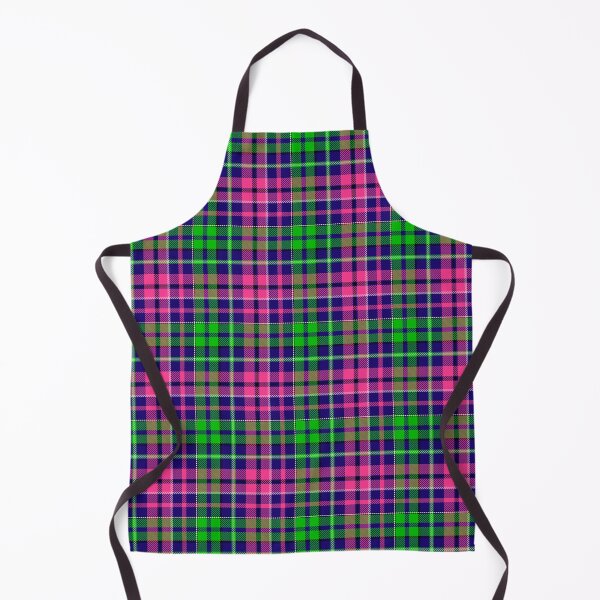 Item preview, Pink and Green Tartan Plaid On Blue Background designed and sold by PatternTitan.