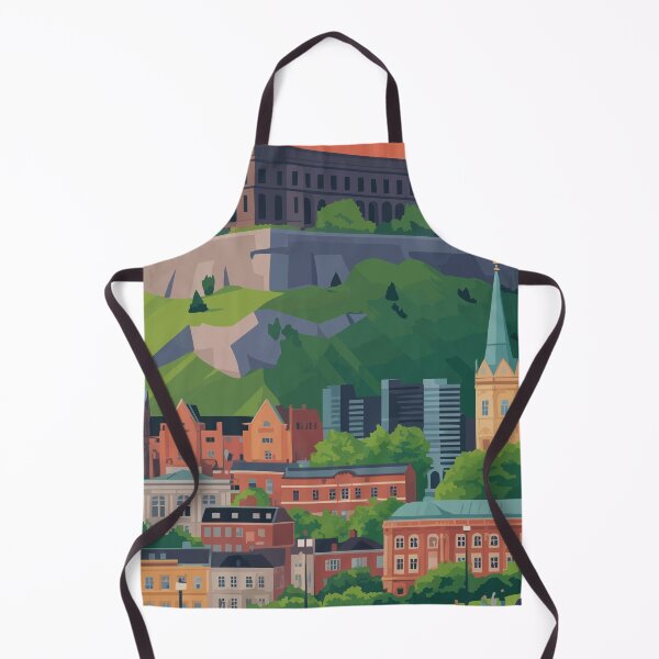 Item preview, NOTTINGHAM Travel Art – Modern City & Forest Illustration designed and sold by MarkedArtPrints.