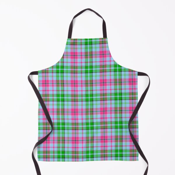 Item preview, Pink and Green Tartan Plaid On Blue Background designed and sold by PatternTitan.