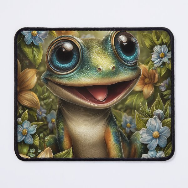 Item preview, Happy Frog in Floral Setting designed and sold by PetsArt.