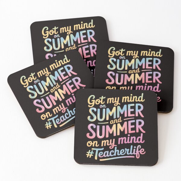 Item preview, Got My Mind on Summer and Summer on My Mind #Teacherlife designed and sold by RONALPARAD.