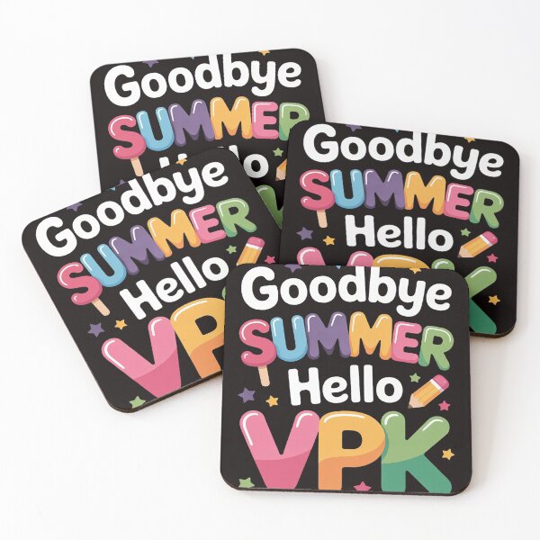 Item preview, Goodbye Summer Hello VPK First Day Of VPK Back To School designed and sold by RONALPARAD.