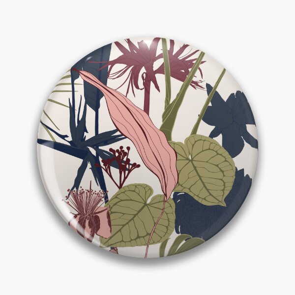 Item preview, Tropical flowers line background.  designed and sold by MatyKotiv.
