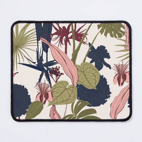 Item preview, Tropical flowers line background.  designed and sold by MatyKotiv.