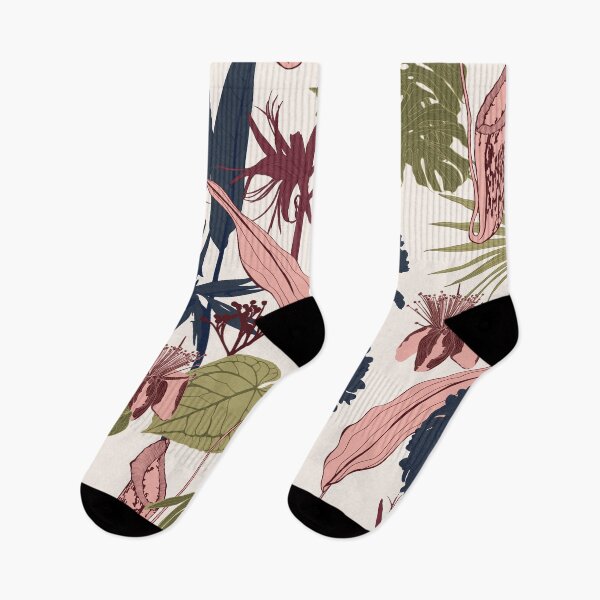 Item preview, Tropical flowers line background.  designed and sold by MatyKotiv.