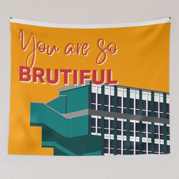 Item preview, Hotel du Lac, Tunis - You are so Brutiful in Colour designed and sold by sketchingarchi.