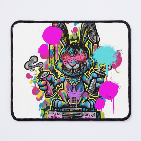 Item preview, street rabbit designed and sold by MindWanderArt.