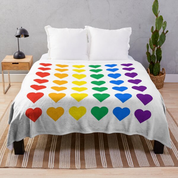 Item preview, Colorful Rainbow Heart Pattern designed and sold by Wearable Color Art Clothing & More.