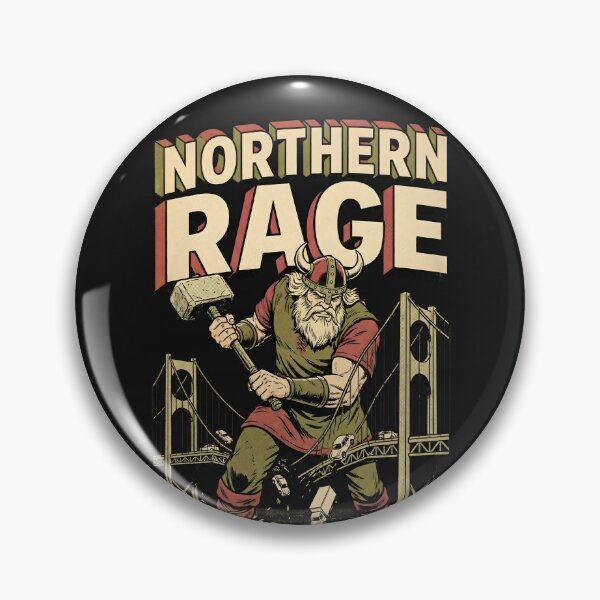 Item preview, Giant Viking Northern Rage - Retro Kaiju Comic Style Art designed and sold by AwesomeBeyondLimits.