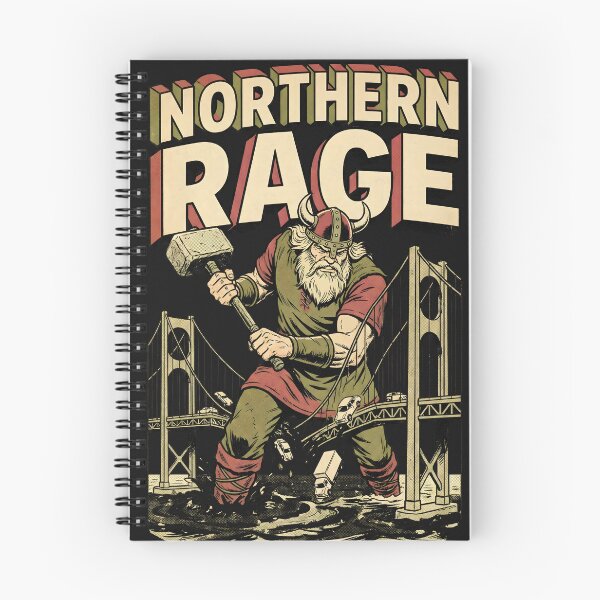 Item preview, Giant Viking Northern Rage - Retro Kaiju Comic Style Art designed and sold by AwesomeBeyondLimits.