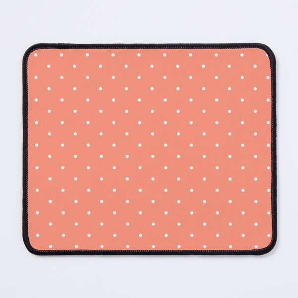 Item preview, Salmon pink and white polka dot pattern designed and sold by RishabhArts1.
