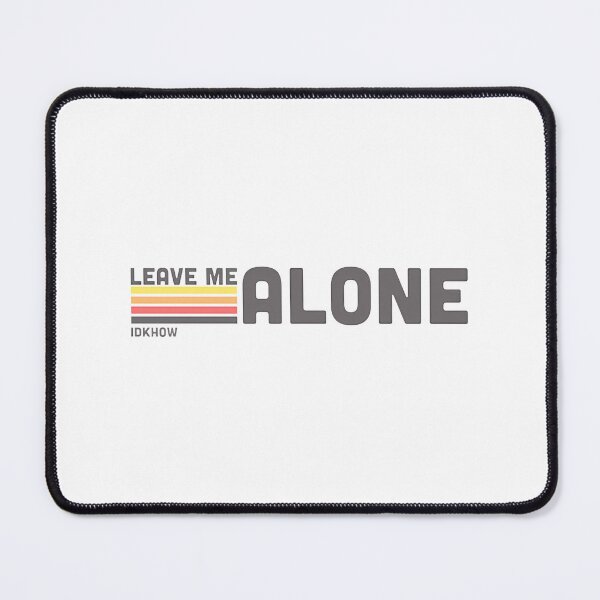 Item preview, Leave Me Alone Retro Stripe Idkhow designed and sold by WaddleWonders.