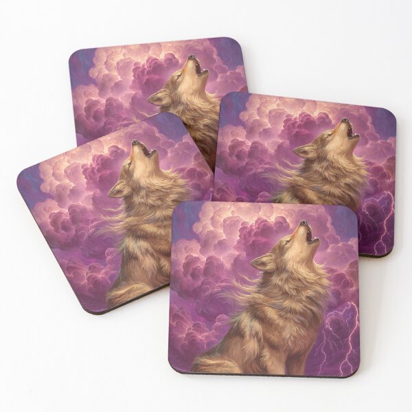 Item preview, Howling Wolf Under Stormy Sky designed and sold by PetsArt.