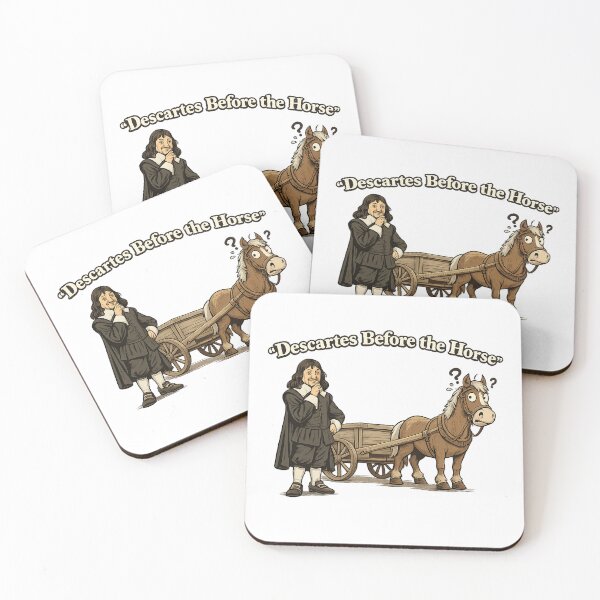 Item preview, Descartes Before the Horse Philosophy Pun Funny  designed and sold by The Junto Shop.